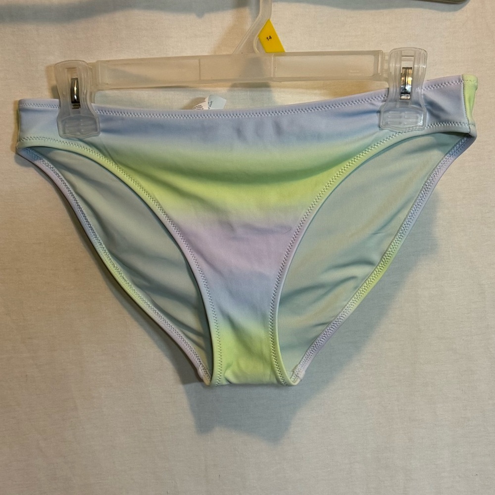 AA-439 Aerie NWT Colorful Stripe‎ Summer Swim Bikini Bottoms Size M
